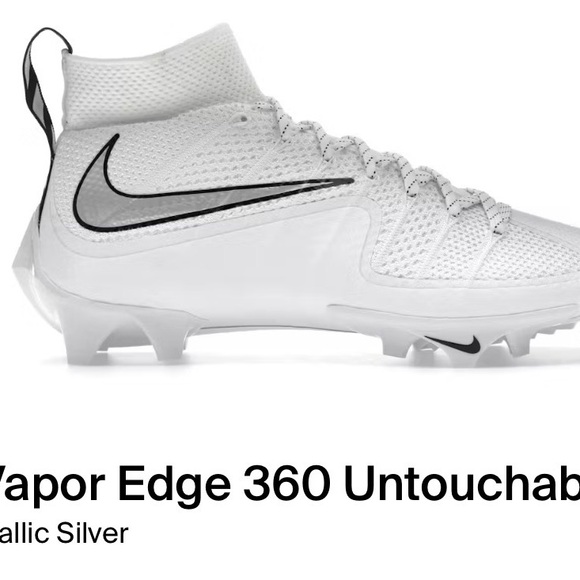 Nike Vapor Edge 360 White Silver Athletic Shoes
